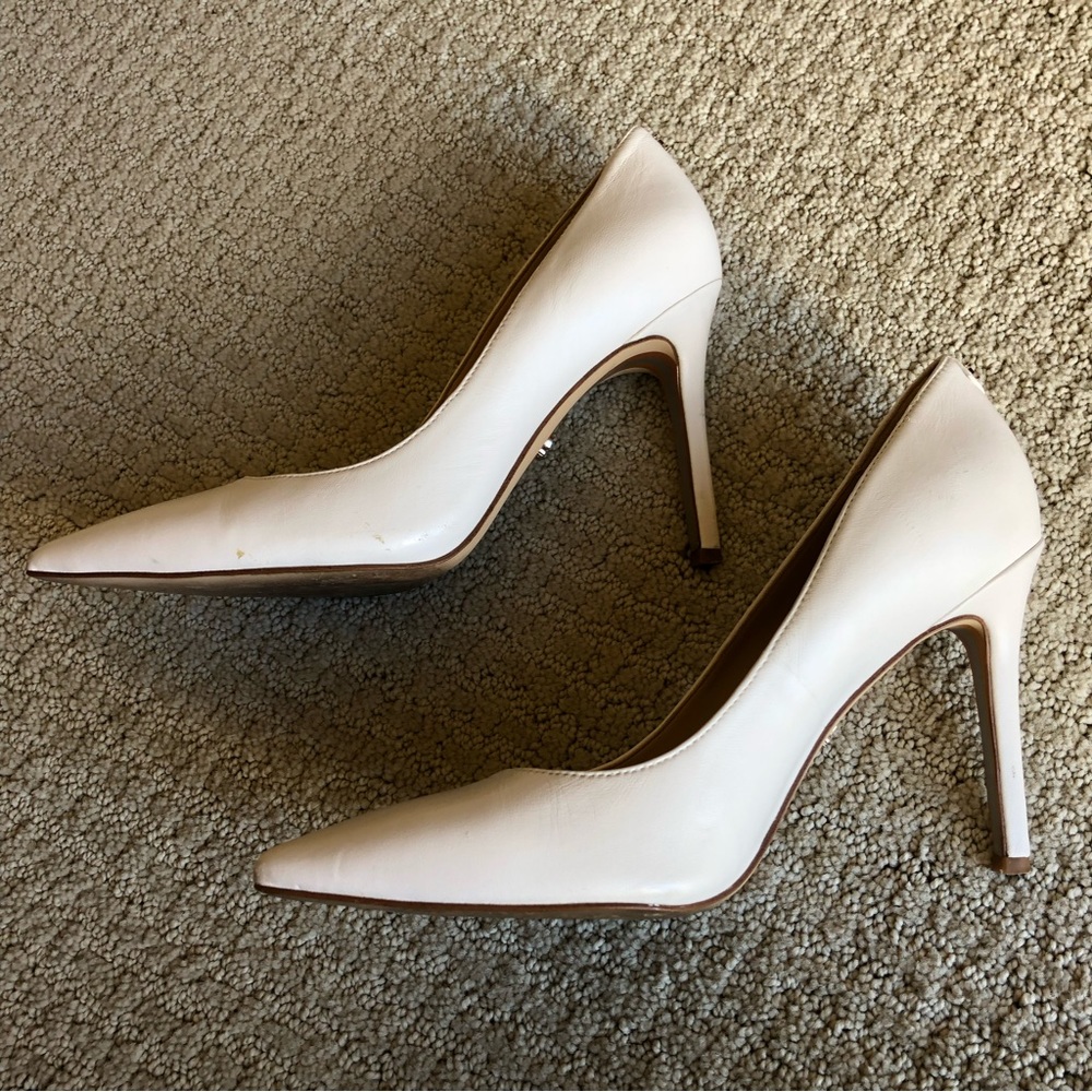 Sam Edelman Hazel White Leather Pumps - Picture 6 of 13